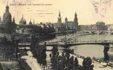 Dresden Terrassenufer  o 20.3.1915