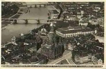 Dresden Frauenkirche Neumarkt Fliegeraufnahme *1930 Hahn-Foto4401