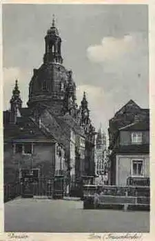 Dresden Münzgasse mit Frauenkirche o 12.8.1935