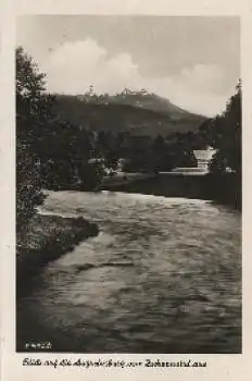 09573 Zschopautal Blick auf die Augustusburg vom Zschopautal aus * ca. 1950