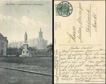 33829 Bad Cleve Lohegrin Denkmal u. Schwanenburg 7.5.1910