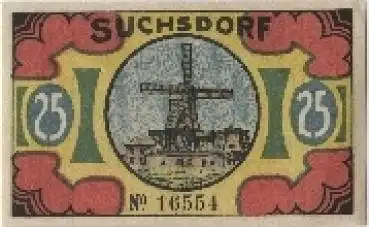 Suchsdorf Kiel Notgeld 25 Pfennig Nr. 16554 1921