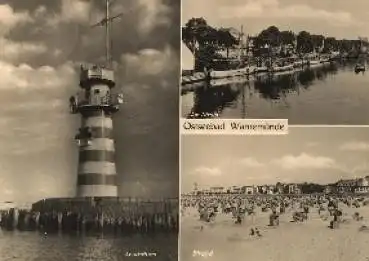 Warnemünde Leuchtturm Ansichtskarte o ca.1960