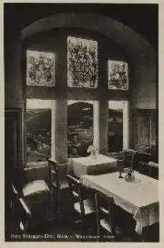 52385 Burg Nideggen Eifel vom Wappensaal Erker o 1938