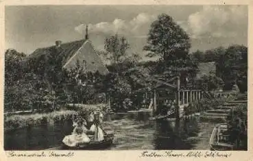 15913 Alt Zauche Spreewald Forsthaus Kanno-Mühle Schleuse  * ca. 1930