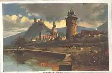 55430 Oberwesel Künstlerkarte H. Hoffmann * ca.1920