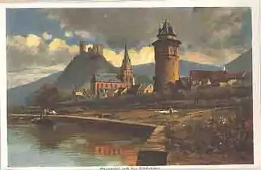 55430 Oberwesel Künstlerkarte Heinrich Hoffmann * ca.1920