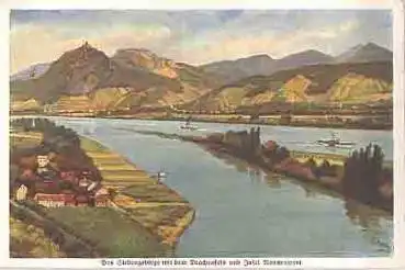 Insel Nonnenwert  Künstlerkarte H. Hoffmann * ca.1920