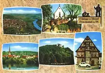 63920 Großheubach mit Kloster Engelberg o ca.1970
