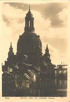 Dresden Frauenkirche Hahn-Foto 10698 gebr. 1957