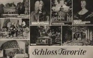 76437 Rastatt Schloss Favorite, gebr. 1962