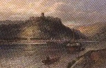 56329 St. Goar Rheinfels Künstlerkarte N. Astudin *ca. 1920