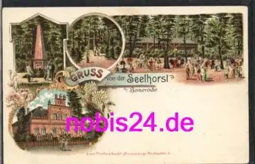 30519 Bemerode Litho Gasthaus Seelhorst  *ca.1900