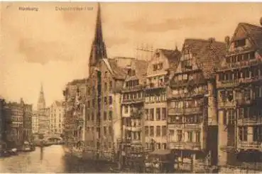 Hamburg Deichstrassen-Flet * ca. 1910