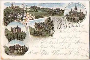 61462 Königstein Taunus Farblitho o 13.7.1897