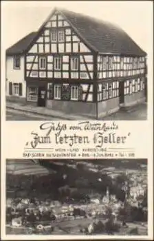 63628 Bad Soden Weinhaus Zum Letzten Heller * ca. 1950
