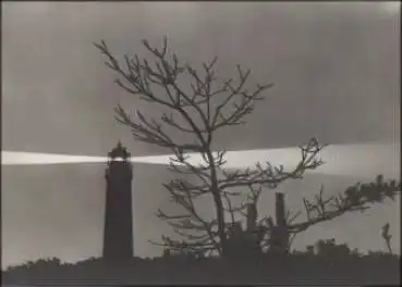 18375 Prerow Leuchtturm bei Nacht o ca. 1970