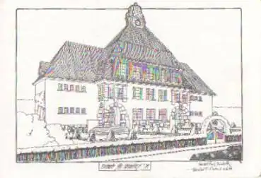 07985 Cunsdorf Schule Konkurrenz-Entwurf Paul Reinhold * ca. 1930