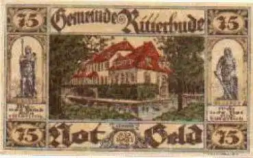 27721 Ritterhude Städtenotgeld 75 Pfennige Schloss 1921