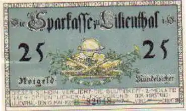 28865 Lilienthal, Städtenotgeld, Wert 25 Pfennige, 1921