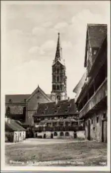 96049 Bamberg Alte Hofhaltung mit Dom-West-Turm * ca. 1930