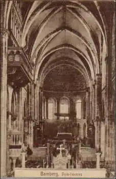 96049 Bamberg Dom Innenansicht gebr. ca. 1920