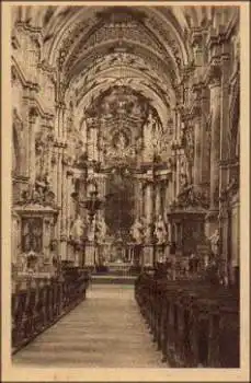 96157 Ebrach Kirche Blick zum Hochaltar * ca. 1920