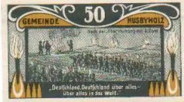 24975 Husbyholz Städtenotgeld 50 Pfennige 1921