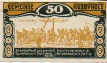 24975 Husbyholz Städtenotgeld 50 Pfennige Ausverkauf 1921