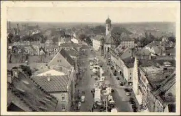 94315 Straubing Thersienplatz und Jesuitenkirche o 6.8.1956