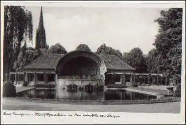 61231 Bad Nauheim Musikpavillon in den Trinkkuranlagen o 27.10.1937