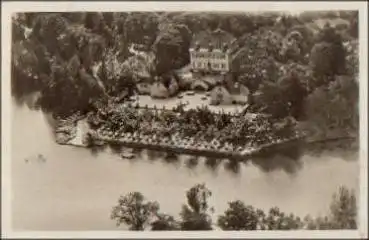 61231 Bad Nauheim Teichhaus-Kaffee Luftaufnahme o 7.8.1932