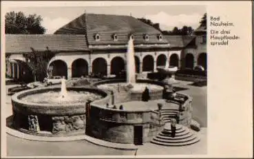 61231 Bad Nauheim Drei Hauptsprudel o 21.2.1955
