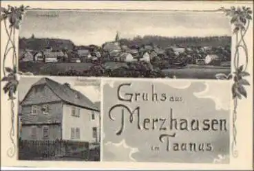 61250 Merzhausen Landhaus Schillerschule * ca. 1910