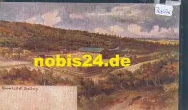 61273 Saalburg Römerkastell Künstlerkarte Paul Wolger *ca. 1900