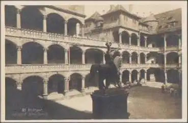 Stuttgart Schlosshof Altes Schloss * ca. 1930