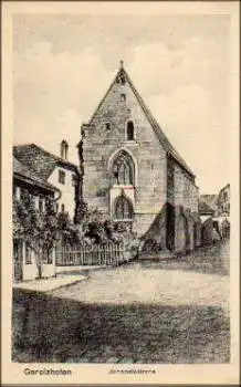 97447 Gerolzhofen Johanniskirche Künstlerkarte * ca. 1920