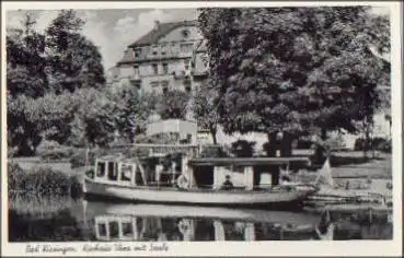 97688 Bad Kissingen Kurhaus Thea mit Saale o 9.5.1954
