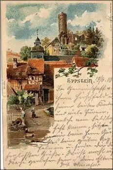 65817 Eppstein Künstlerkarte Hartmann o 19.6.1910