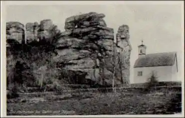 66994 Dahn, Hochstein mit Kapelle, * 1942