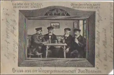 67098 Bad Dürkheim, Winzer beim Wein  o 1.1.1907