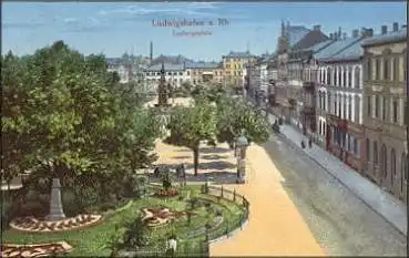 Ludwigshafen Rhein Ludwigsplatz Lítfaßsäule o 11.9.1915