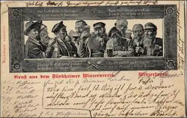 67098 Bad Dürkheim Gruß aus dem ... Winzerverein o 23.8.1906