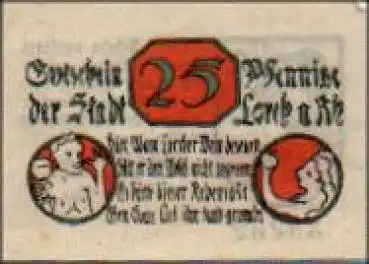 65391 Lorch Städtenotgeld 25 Pfennige 1920