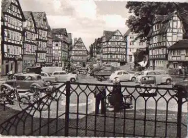 34576 Homberg, Marktplatz, VW Käfer, * ca. 1960
