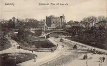 Hamburg, Helogländer Allee mit Seewarte, o 3.4.1909