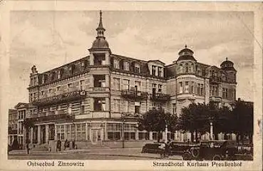 17454 Zinnowitz Strandhotel Kurhaus Preußenhof, o 1933