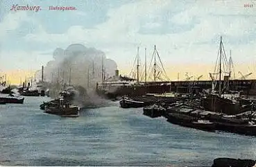 Hamburg, Hafenpartie, * ca. 1910