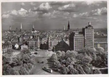 Hamburg Karl-Muck-Platz und Hochhaus am Holstenwall *ca. 1960