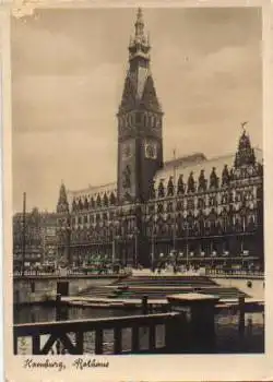 Hamburg Rathaus gebr. 30.8.1936